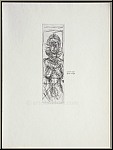 Alberto Giacometti: Annette de face, 1956, Etching with a portrait of his wife as Semi-Nude - Original Prints