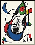 Joan Miro: Mouse admiring the moon, 1975, Original Lithograph XI