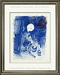 Marc Chagall: Blue Still Life With Fruits, Carafe, Woman And Goat, 1957, Original Lithograph - Graphic work