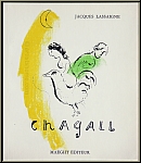 Marc Chagall: Rooster With Crescent, 1957, genuine early lithograph