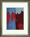 Serge Poliakoff: Original Lithograph Red and Blue 'Composition rouge et bleu' 1968 - Graphic work | Prints