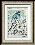 Marc Chagall: 'Blue Horse With Couple' Cheval bleu au Couple, 1982, Original Lithograph | Genuine Prints