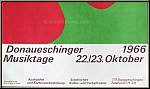 Jean (Hans) Arp: Poster Donaueschinger Musiktage 1966, Original Lithograph | Posters Erker Press | Prints