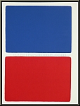 Ellsworth Kelly: Rectangles Blue over Red, 1966, Original Lithograph