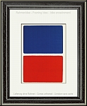 Ellsworth Kelly: Rectangles Blue over Red, 1966, Geometric composition, Original Lithograph (Axsom no. Ie)