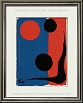 Alexander Calder: Composition on Red and Blue 1966 Original Lithograph for Maeght and Redfern | Framing Idea