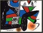 Joan Miro: 'Denmark' (Danmark) 1974 Original Lithograph for 'Miro Fotoscop' signed in the stone - Rare Prints