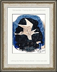 Georges Braque: 'The Stars' (Les toiles) 1959, Lithograph, white bird crossing a night sky dotted with stars