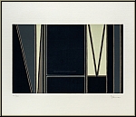 Bruno Blenner: Abstract Linear Composition, Original Lithograph signed