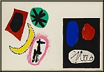 Joan Miro: Two Original Lithographs 1953, printer's proof Arches paper