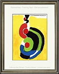 Sonia Delaunay: 'Danseuse Espagnole' 1972, Original Lithograph, Spanish flamenco dancer, Image: framing idea