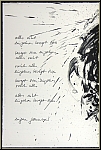 Gnther Uecker: Original Lithograph 'Spiral' 1987 signed, edition of 200 - lyric by the writer Eugen Gomringer